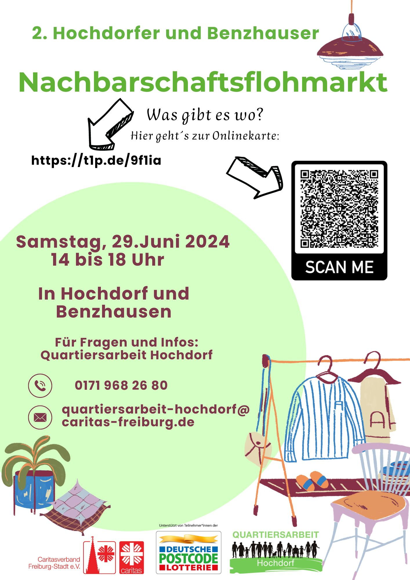 Flyer Benzhauser / Hochdorfer Nachbarschaftsflohmarkt 2024