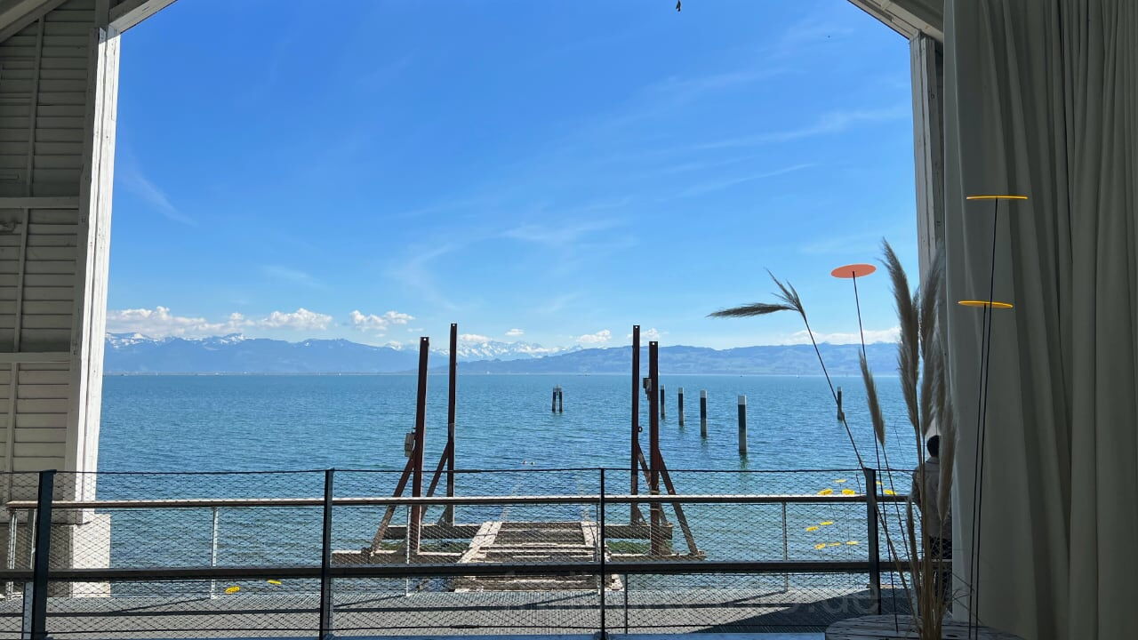 Werft 1919 Blick von Bühne auf Bodensee