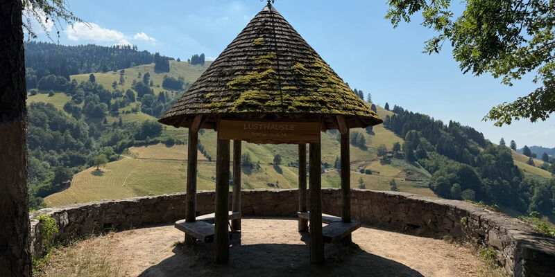 Aussichtspunkt Lusthäusle in Münstertal im Südschwarzwald