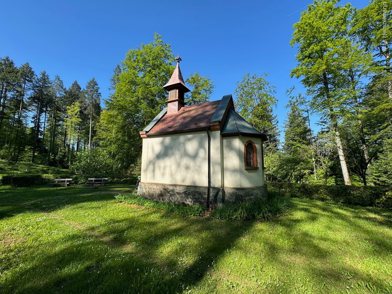 Außenansicht der Kapelle St. Wendelin bei Freiburg im Breisgau