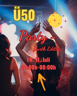 Flyer Ü50 Party Ihringen am Kaiserstuhl