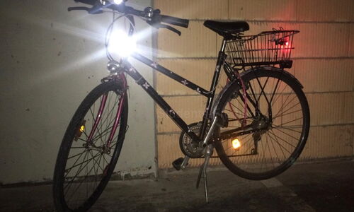 Vorschriftsmäßige Fahrradbeleuchtung