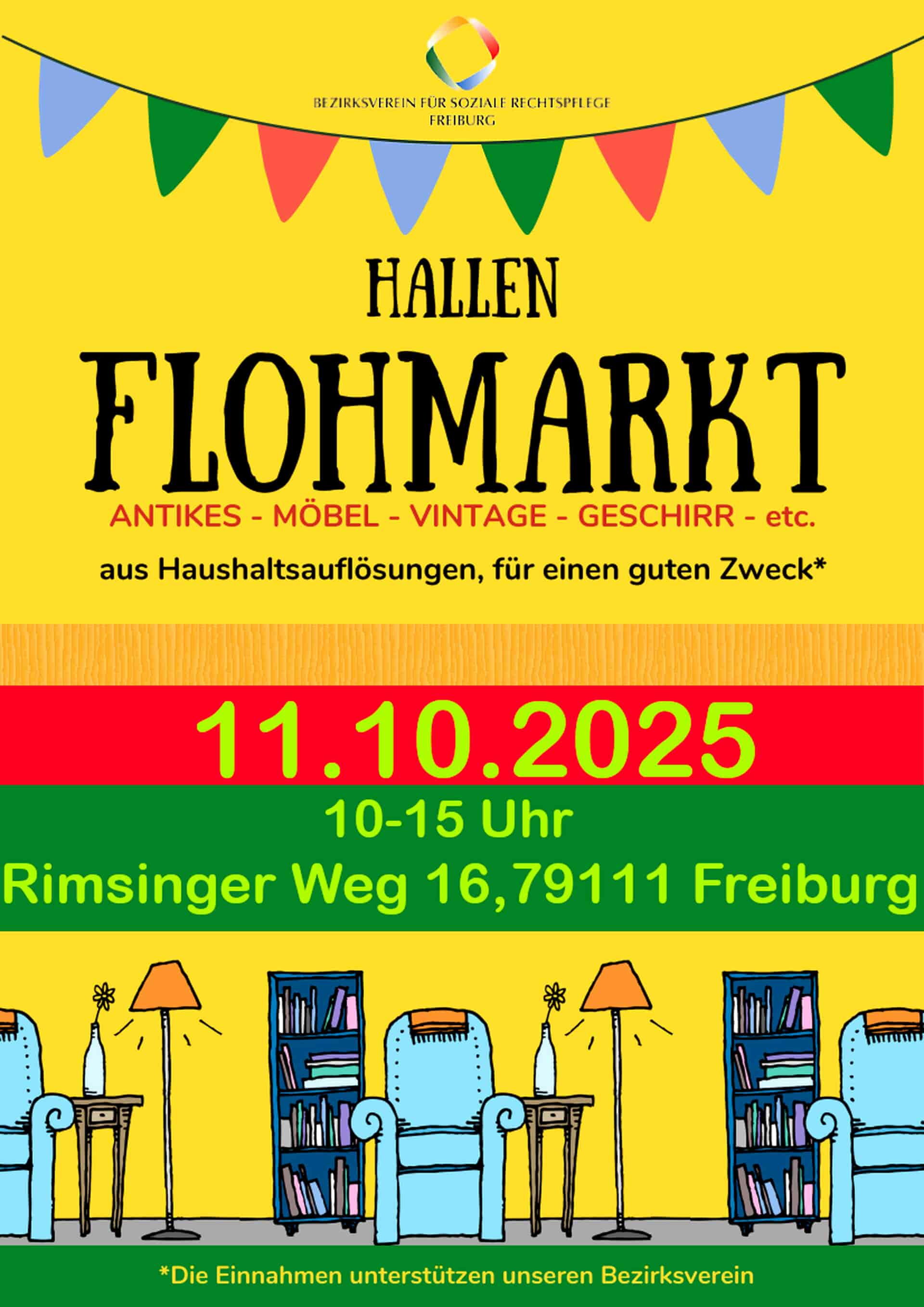 Hallenflohmarkt Arbeitsprojekt am 11.10.2025