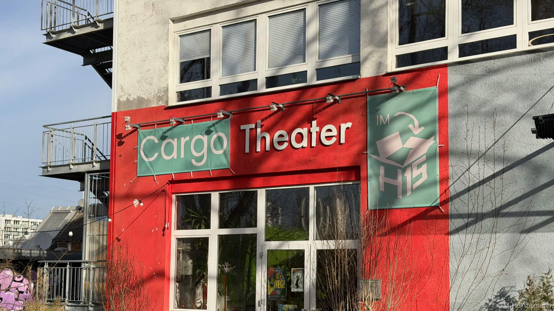 Eingang zum Cargo-Theater im H15 im Freiburger Stadtteil Haslach