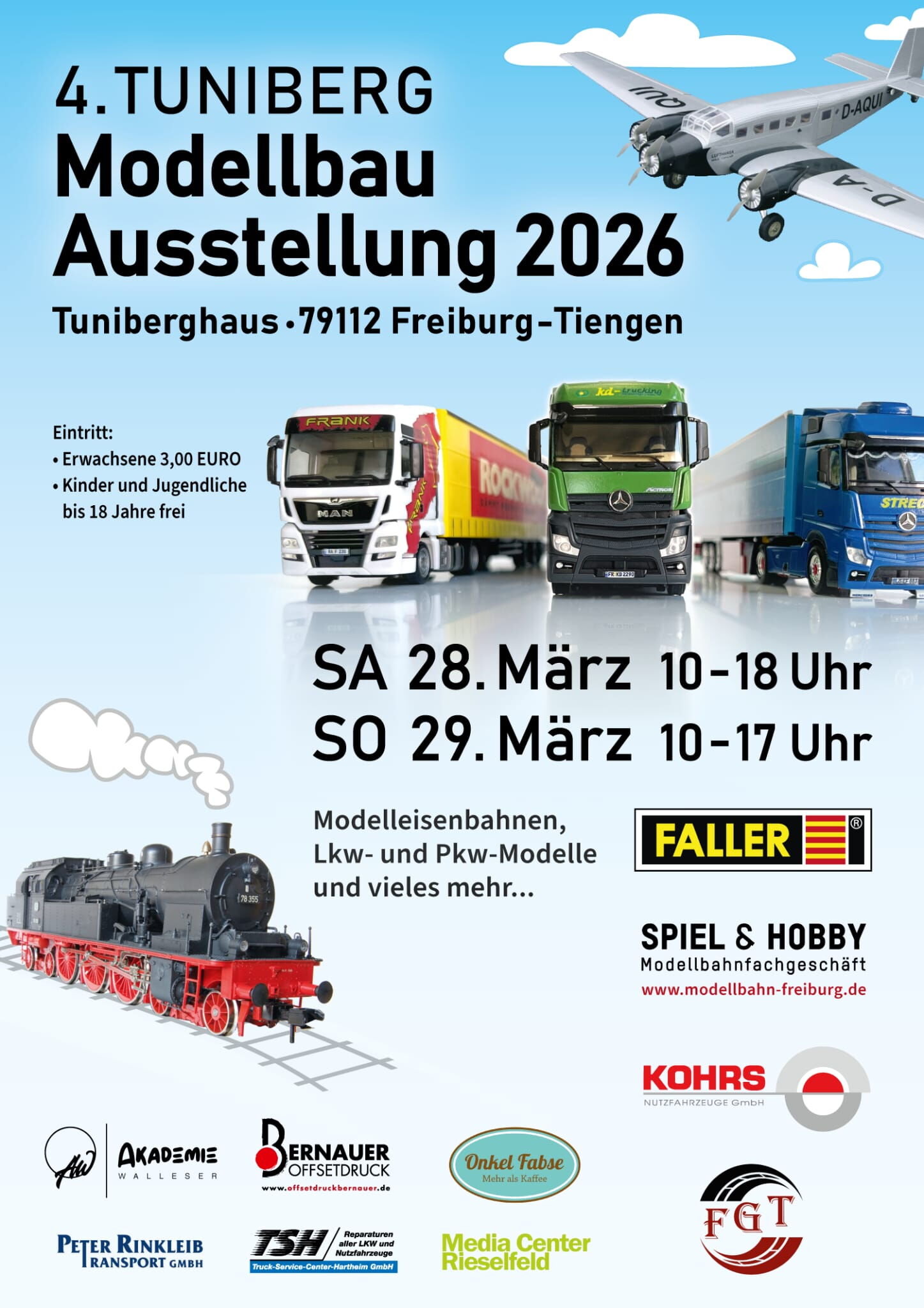 Plakat Modellbau Ausstellung Tuniberg bei Freiburg 2026