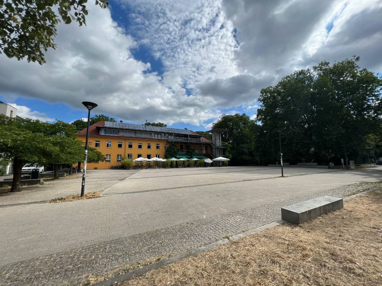 Alfred-Döblin-Platz im Stadtteil Vauban