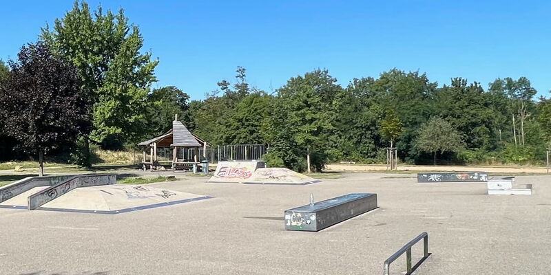 Skateanlage im Walddreieck in Freiburg Rieselfeld
