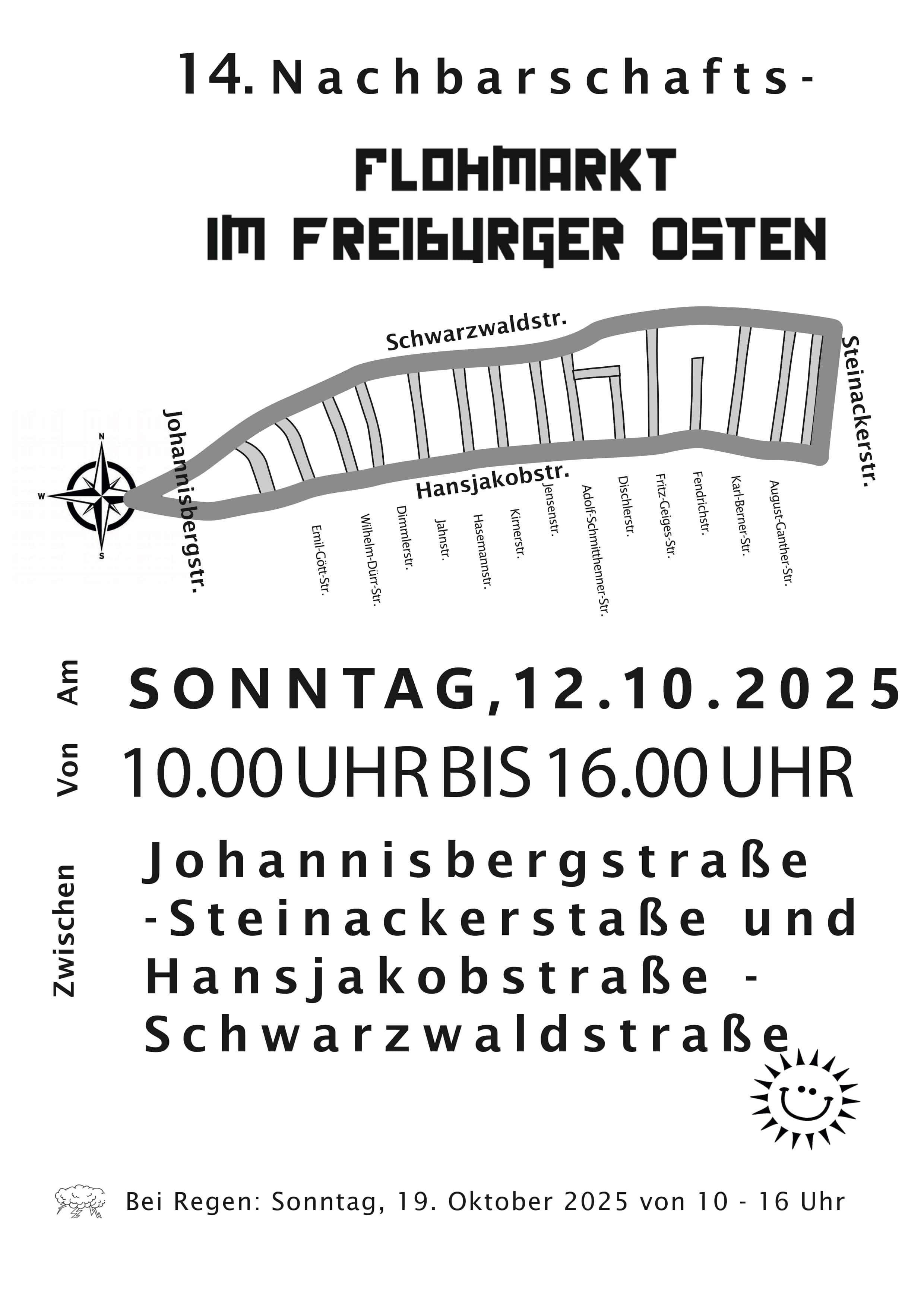 Flohmarkt Freiburger Osten am 12.10.2025