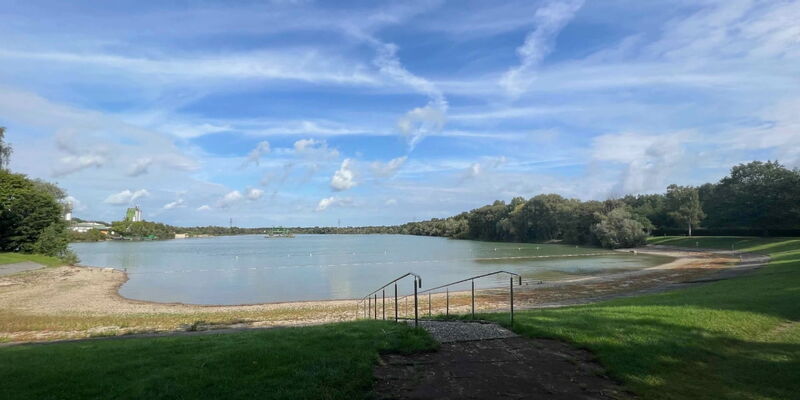 Uferbereich im Strandbad Schutterwald