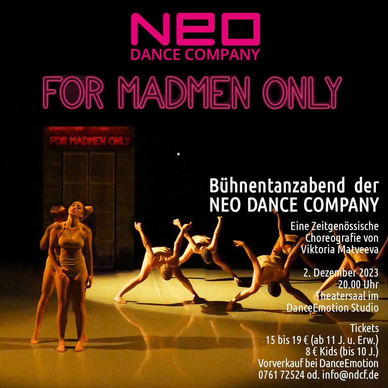 Flyer FOR MADMEN ONLY am 02.12.2023