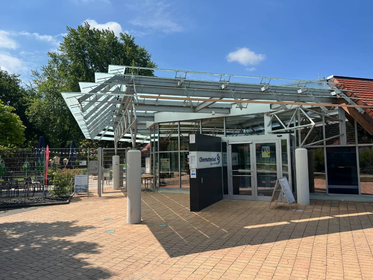 Eingang zum Obermattenbad in Gundelfingen