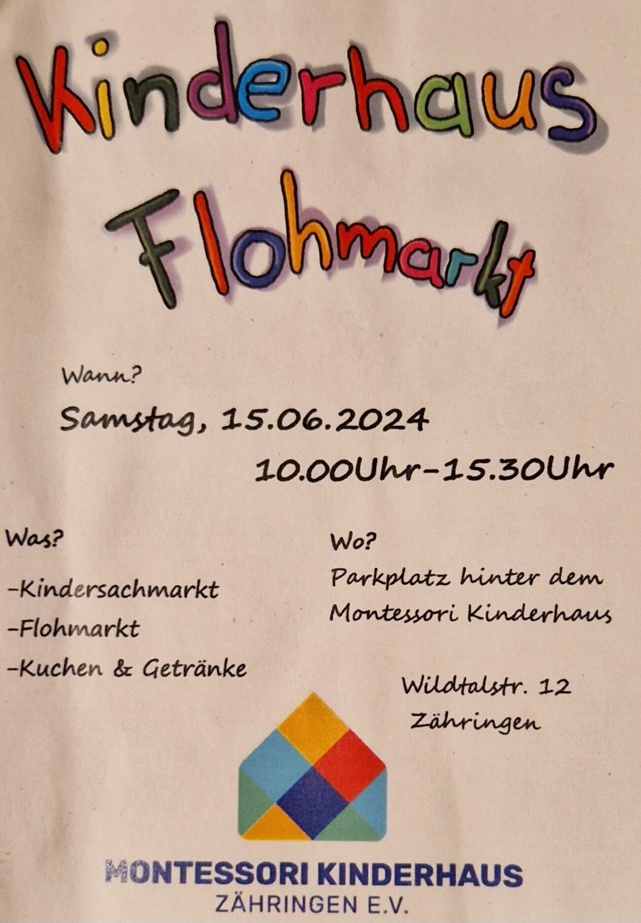 Fyler Flohmarkt Montessori Kinderhaus Zähringen 16.06.2024