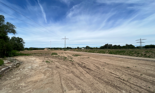 Stadtteil Dietenbach Bauarbeiten & Erdaushublager