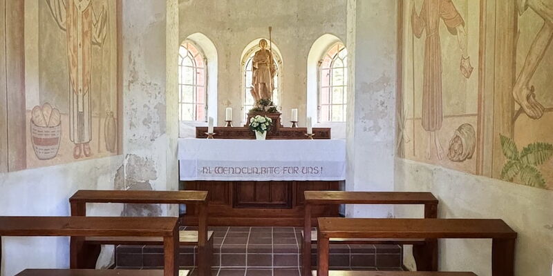 Innenansicht der Kapelle St. Wendlin bei Freiburg im Breisgau