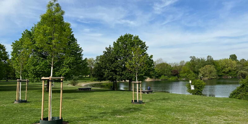 Dietenbachpark mit See