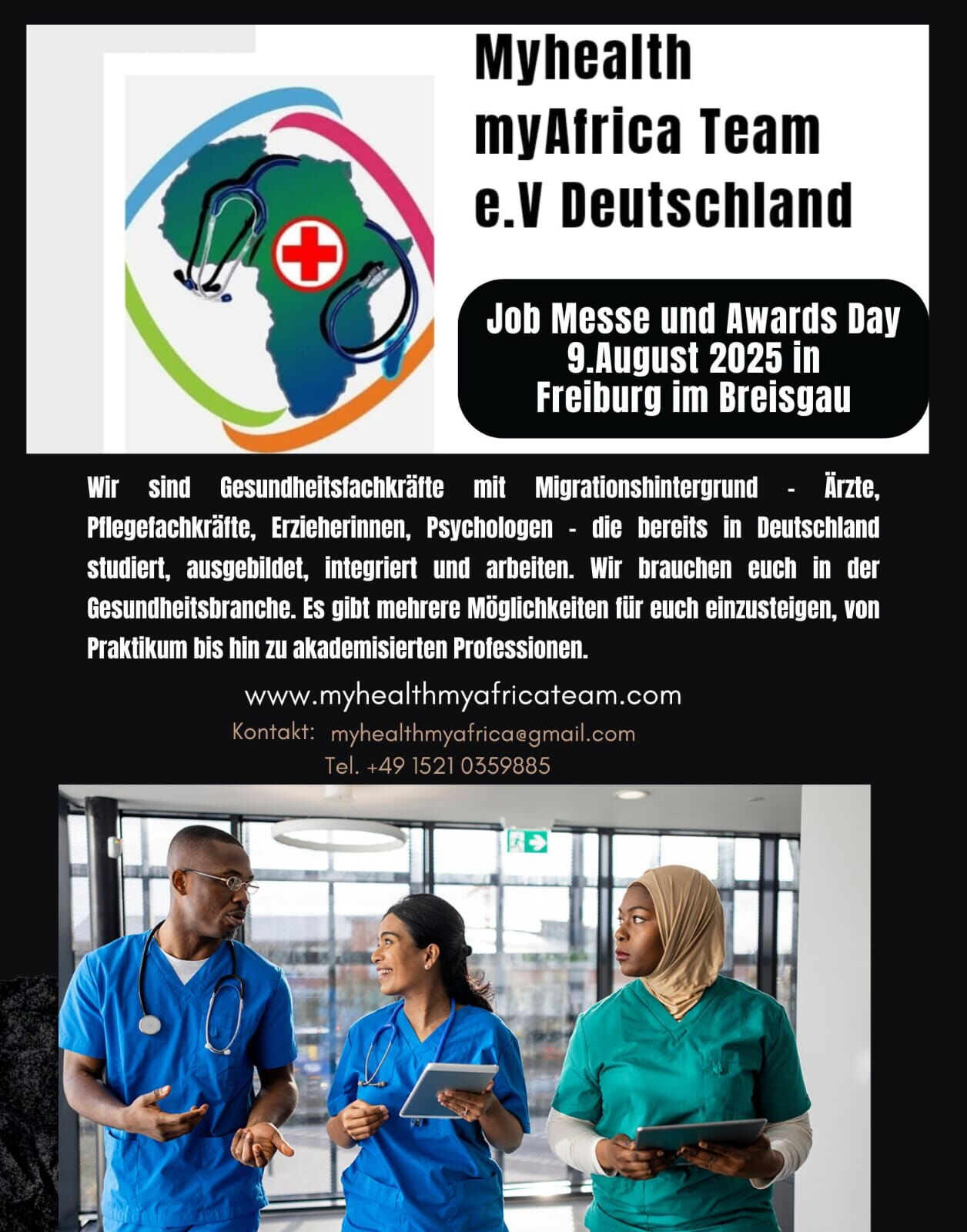 Flyer Myhealth Jobmesse und Awards Day