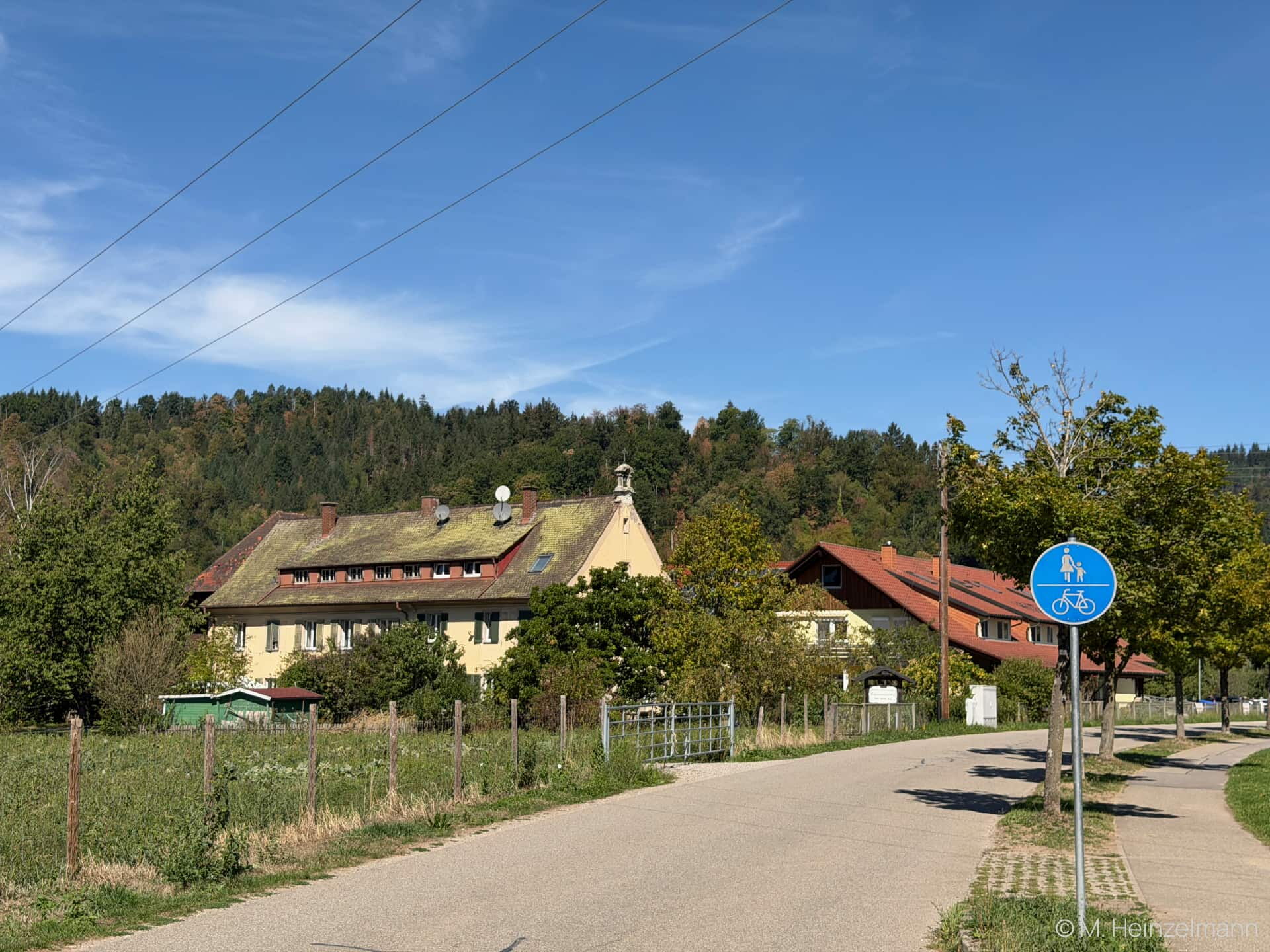 Blick von der Wittentalstraße auf den Baldenwegerhof