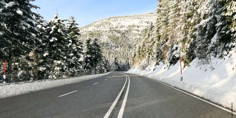 Bild von der Schwarzwaldhochstraße nähe Ruhestein im Winter