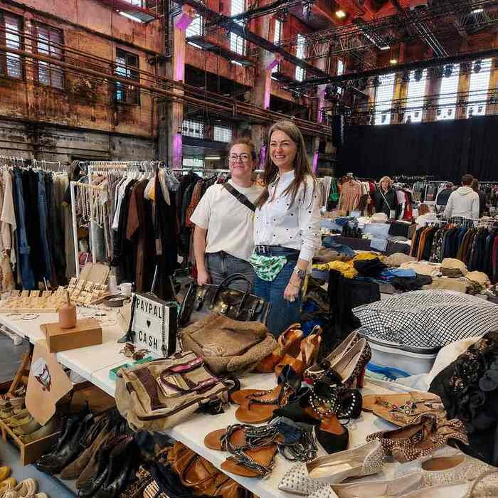 Bild von einem Flohmarktstand auf dem Beauty Jungle Fashionflohmarkt