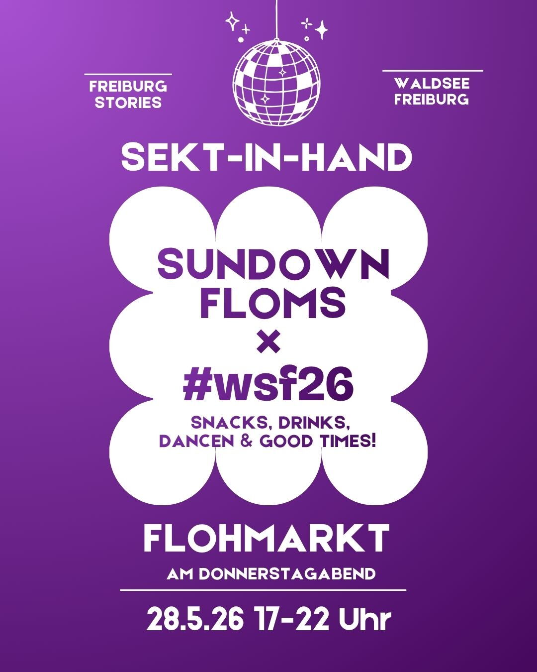 Flyer Sundown Floms bei Waldsee Festival 2026