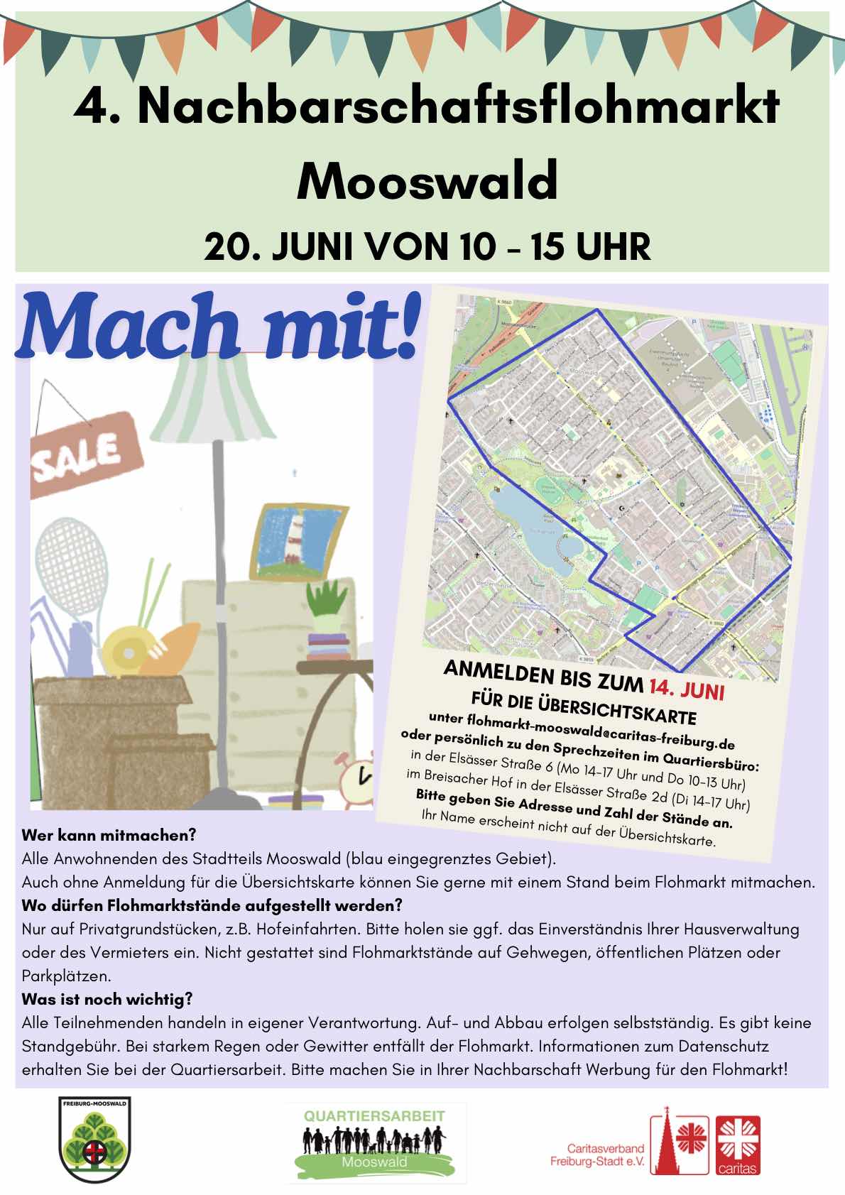 Nachbarschaftsflohmarkt Mooswald