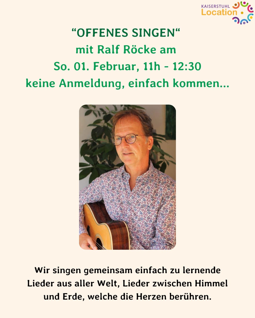 Offenes Singen mit Ralf Röcke