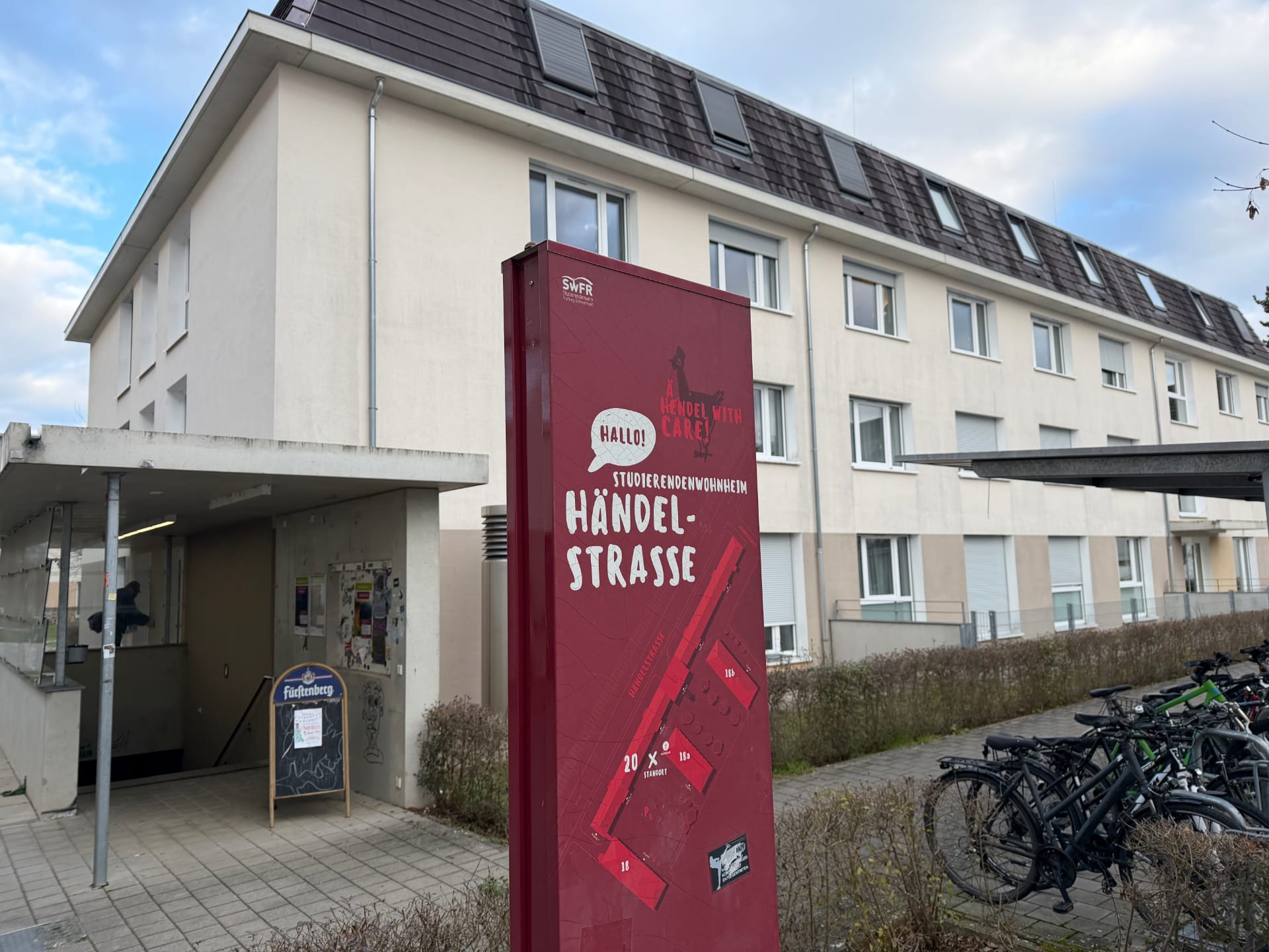 Studentenwohnheim Händelstraße in Freiburg                        (Herdern)