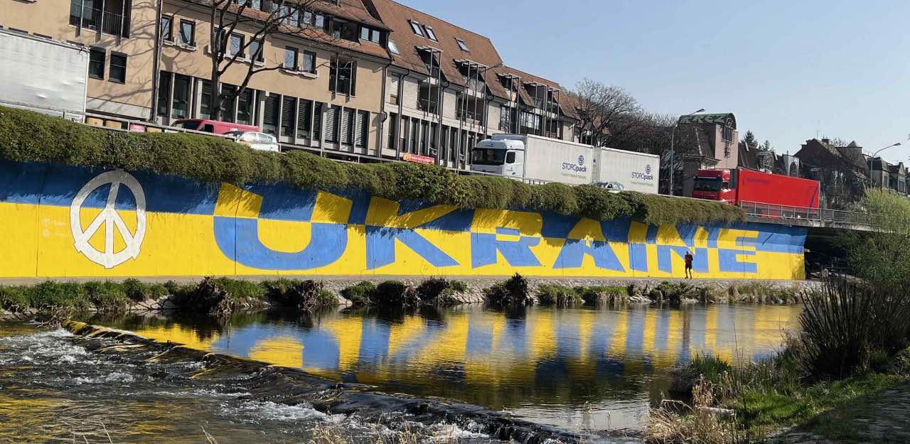 Ukraine - Graffiti in Freiburg