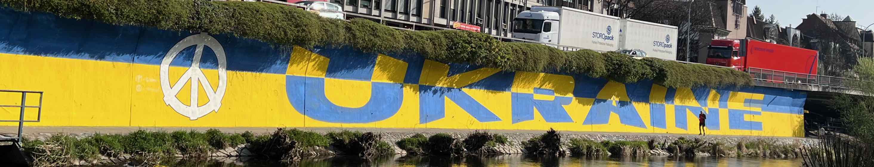 Ukraine Graffiti in Freiburg